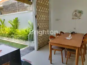 Modern 2-bedroom villa near Nuanu Creative City with rooftop view of lush rice fields at Nyanyi Beac.