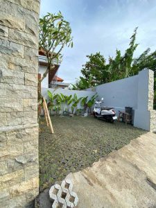 Beautiful villa parking area near Yeh Gangga Beach, Tabanan.