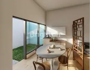 Cozy interior of a 2-bedroom house close to Pasut Beach in Tabanan, featuring a bright dining area a.